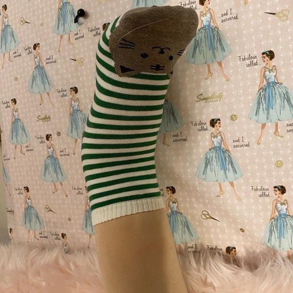 COPY - Kitty tiptoe cat lover ankle socks - Picture 2 of 6